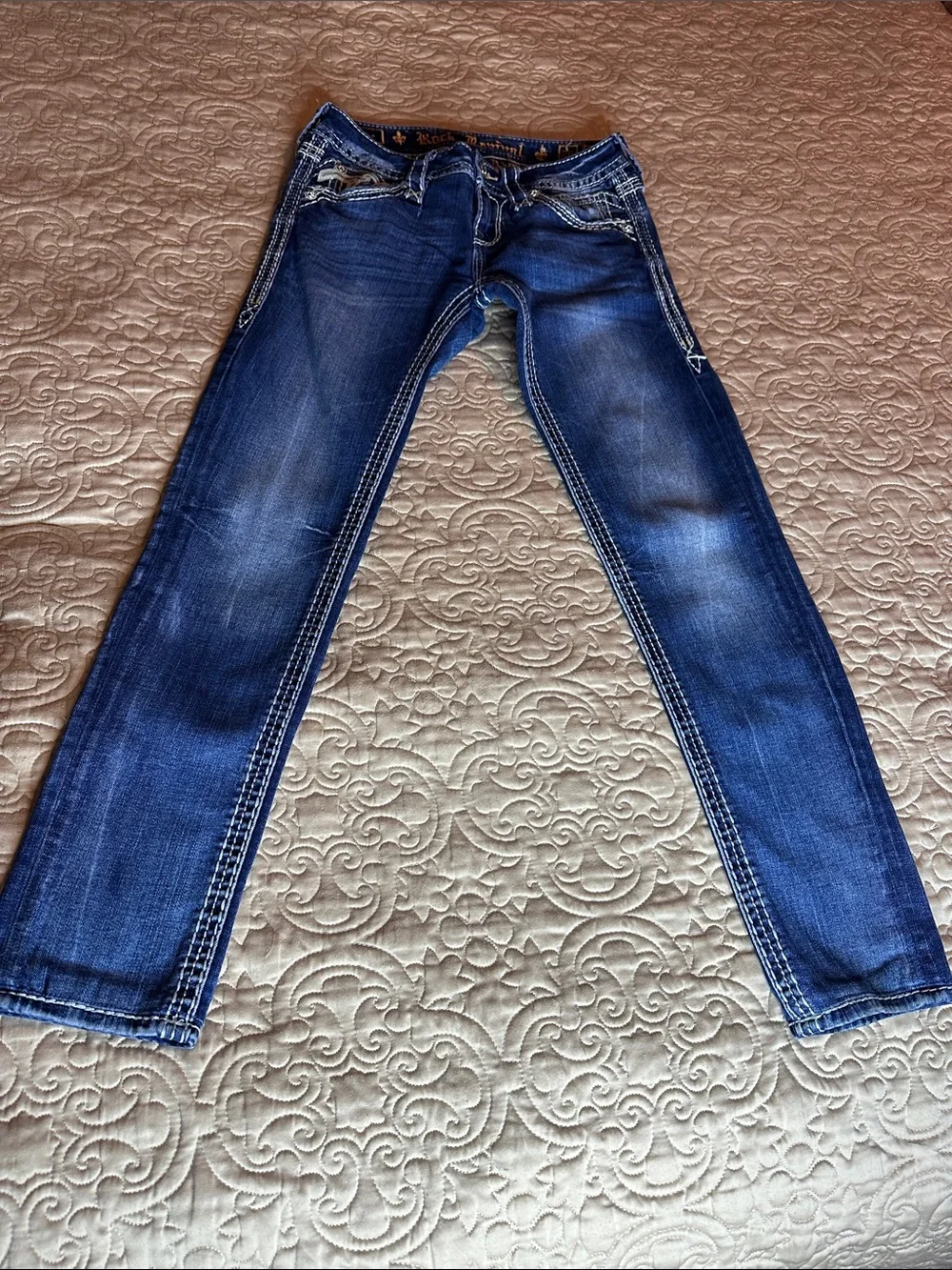 Rock Revival 26” waist 29” inseam CodeDark Blue Women's Embellishmed details